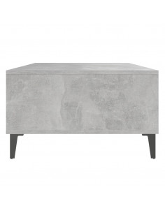 Tavolino Salotto Grigio Cemento 103,5x60x35cm Legno Multistrato