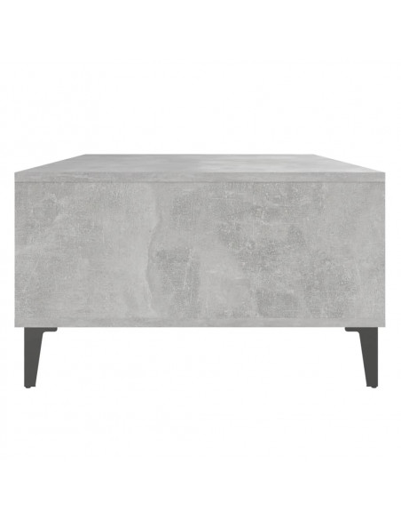 Tavolino Salotto Grigio Cemento 103,5x60x35cm Legno Multistrato