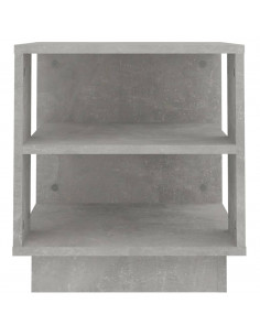 Tavolino Salotto Grigio Cemento 40x40x43 cm Legno Multistrato