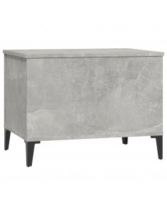 Tavolino Salotto Grigio Cemento 60x44,5x45 cm Legno Multistrato