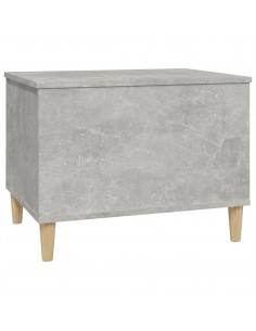 Tavolino Salotto Grigio Cemento 60x44,5x45 cm Legno Multistrato