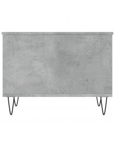 Tavolino Salotto Grigio Cemento 60x44,5x45 cm Legno Multistrato