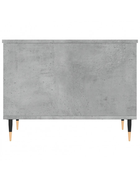 Tavolino Salotto Grigio Cemento 60x44,5x45 cm Legno Multistrato