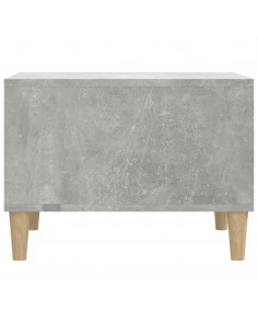 Tavolino Salotto Grigio Cemento 60x50x36,5 cm Legno Multistrato