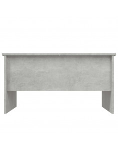 Tavolino Salotto Grigio Cemento 80x50x42,5 cm Legno Multistrato