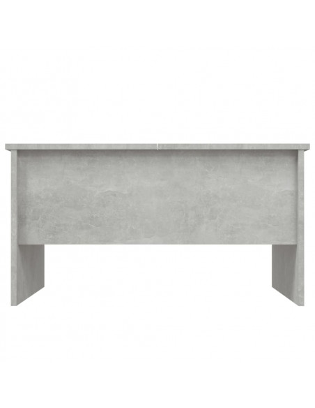 Tavolino Salotto Grigio Cemento 80x50x42,5 cm Legno Multistrato