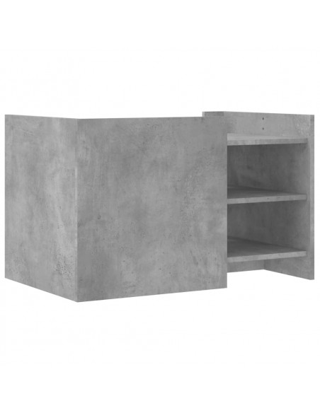 Tavolino Salotto Grigio Cemento 80x50x50 cm Legno Multistrato