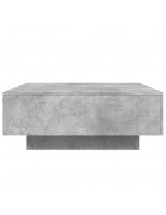 Tavolino Salotto Grigio Cemento 80x80x31 cm Legno Multistrato