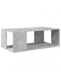 Tavolino Salotto Grigio Cemento 89,5x48x30cm Legno Multistrato