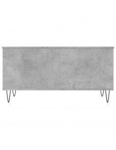 Tavolino Salotto Grigio Cemento 90x44,5x45 cm Legno Multistrato