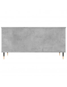 Tavolino Salotto Grigio Cemento 90x44,5x45 cm Legno Multistrato