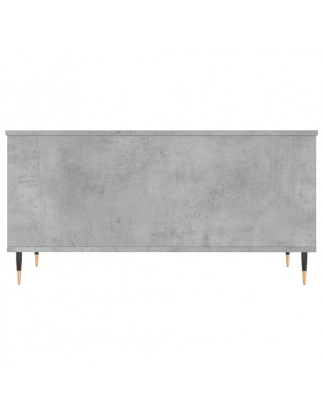Tavolino Salotto Grigio Cemento 90x44,5x45 cm Legno Multistrato