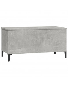 Tavolino Salotto Grigio Cemento 90x44,5x45 cm Legno Multistrato