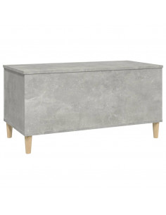 Tavolino Salotto Grigio Cemento 90x44,5x45 cm Legno Multistrato