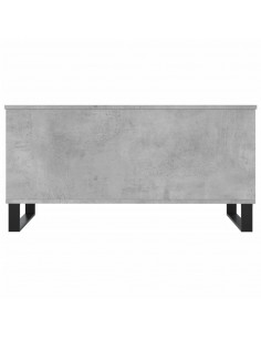 Tavolino Salotto Grigio Cemento 90x44,5x45 cm Legno Multistrato