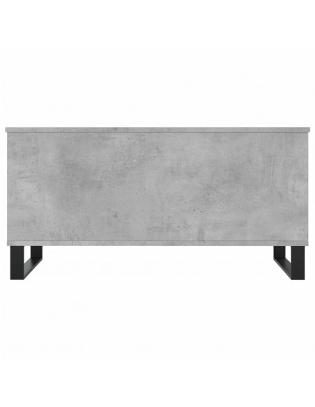 Tavolino Salotto Grigio Cemento 90x44,5x45 cm Legno Multistrato