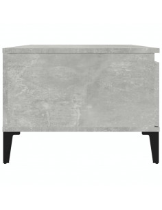 Tavolino Salotto Grigio Cemento 90x50x36,5 cm Legno Multistrato