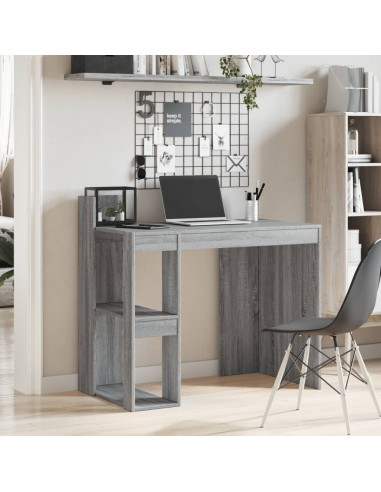 Scrivania Grigio Sonoma 103,5x56,5x94 cm in Legno Multistrato