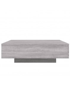 Tavolino Salotto Grigio Sonoma 100x100x31 cm Legno Multistrato