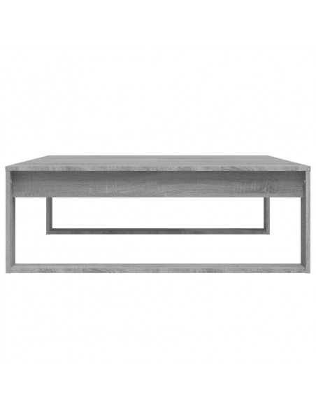 Tavolino Salotto Grigio Sonoma 100x100x35 cm Legno Multistrato