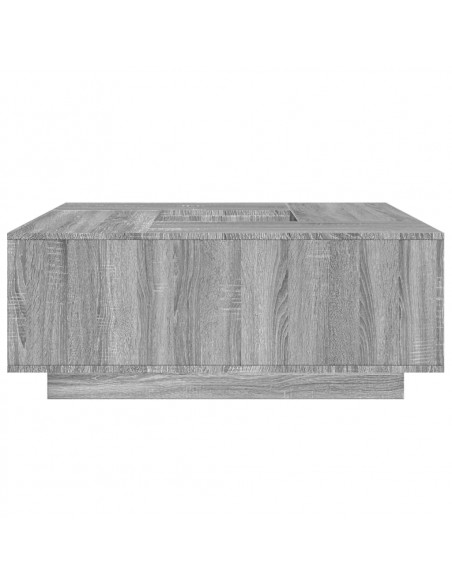 Tavolino Salotto Grigio Sonoma 100x100x40 cm Legno Multistrato
