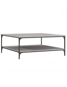 Tavolino Salotto Grigio Sonoma 100x100x40 cm Legno Multistrato