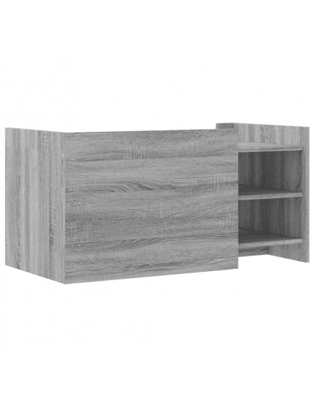 Tavolino Salotto Grigio Sonoma 100x50x50 cm Legno Multistrato