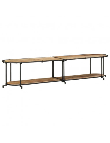 Mobile Porta TV 200x42x40 cm in Massello di Mango Grezzo