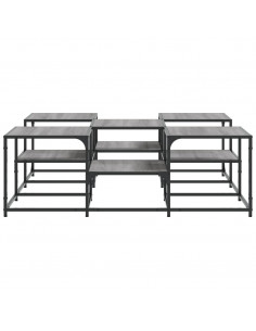 Tavolino Salotto Grigio Sonoma 121x121x40 cm Legno Multistrato