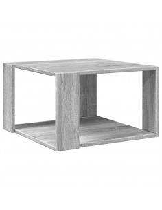 Tavolino Salotto Grigio Sonoma 51,5x51,5x30cm Legno Multistrato
