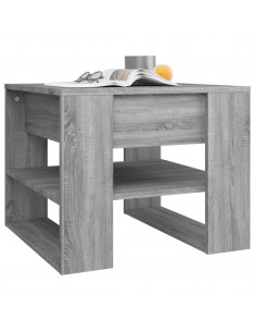 Tavolino Salotto Grigio Sonoma 55,5x55x45 cm Legno Multistrato