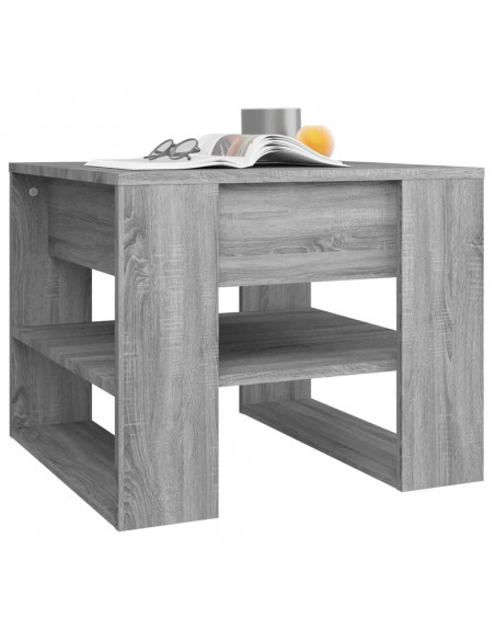 Tavolino Salotto Grigio Sonoma 55,5x55x45 cm Legno Multistrato