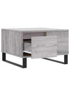 Tavolino Salotto Grigio Sonoma 55x55x36,5 cm Legno Multistrato