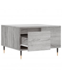 Tavolino Salotto Grigio Sonoma 55x55x36,5 cm Legno Multistrato