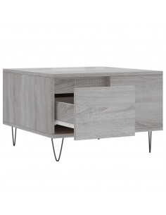 Tavolino Salotto Grigio Sonoma 55x55x36,5 cm Legno Multistrato