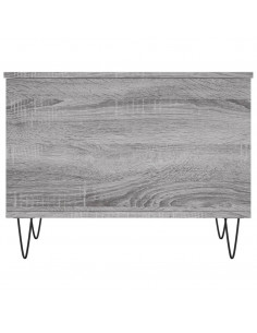 Tavolino Salotto Grigio Sonoma 60x44,5x45 cm Legno Multistrato
