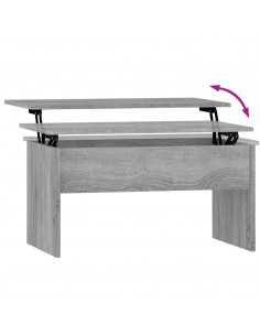 Tavolino Salotto Grigio Sonoma 80x50,5x41,5cm Legno Multistrato