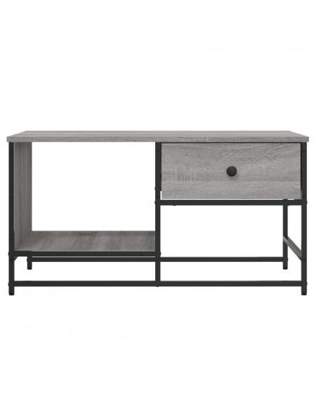 Tavolino Salotto Grigio Sonoma 85,5x51x45 cm Legno Multistrato