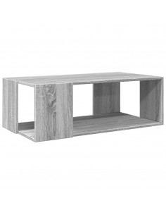Tavolino Salotto Grigio Sonoma 89,5x48x30 cm Legno Multistrato