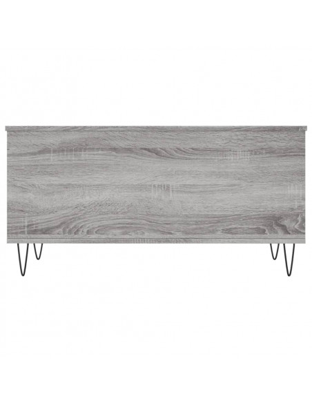 Tavolino Salotto Grigio Sonoma 90x44,5x45 cm Legno Multistrato