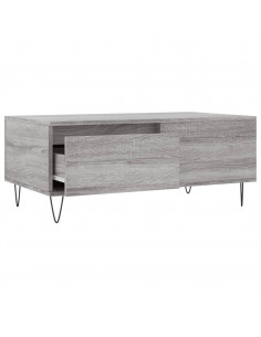 Tavolino Salotto Grigio Sonoma 90x50x36,5 cm Legno Multistrato