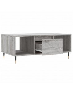 Tavolino Salotto Grigio Sonoma 90x50x36,5 cm Legno Multistrato