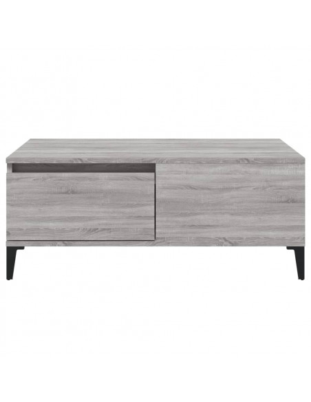 Tavolino Salotto Grigio Sonoma 90x50x36,5 cm Legno Multistrato