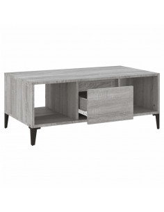 Tavolino Salotto Grigio Sonoma 90x50x36,5 cm Legno Multistrato