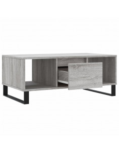 Tavolino Salotto Grigio Sonoma 90x50x36,5 cm Legno Multistrato