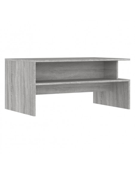 Tavolino Salotto Grigio Sonoma 90x55x42,5 cm Legno Multistrato