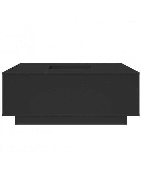 Tavolino da Salotto Nero 100x100x40 cm in Legno Multistrato