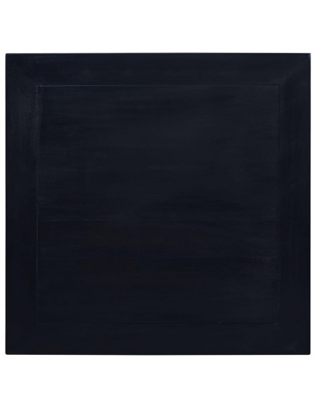 Tavolino Salotto Nero Chiaro 68x68x30 cm in Massello di Mogano