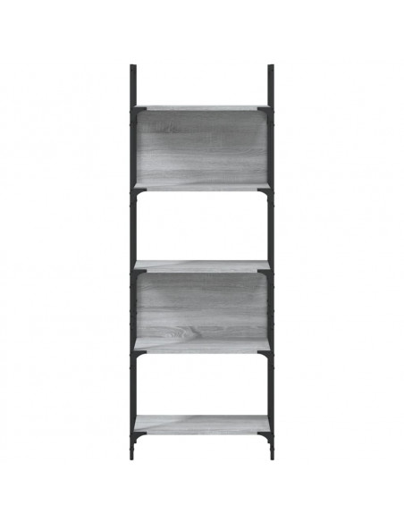 Libreria 5Ripiani Grigio Sonoma 60,5x24x166,5 Legno Multistrato