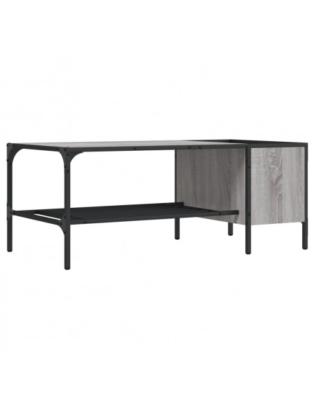 Tavolino Salotto Ripiano Grigio Sonoma 100x51x40cm Multistrato